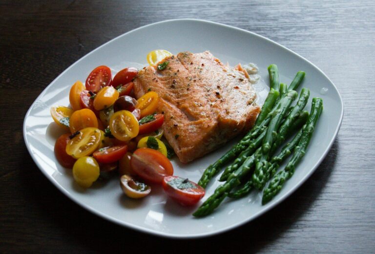 Baked Lemon Herb Salmon & Roasted Vegetables